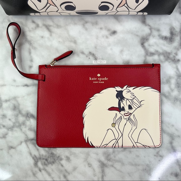 Disney X Kate Spade Small Dalmatians Tote, Card Holder Wallet & Keychain Charm - Picture 10 of 16